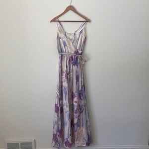 Silk Floral Maxi Dress